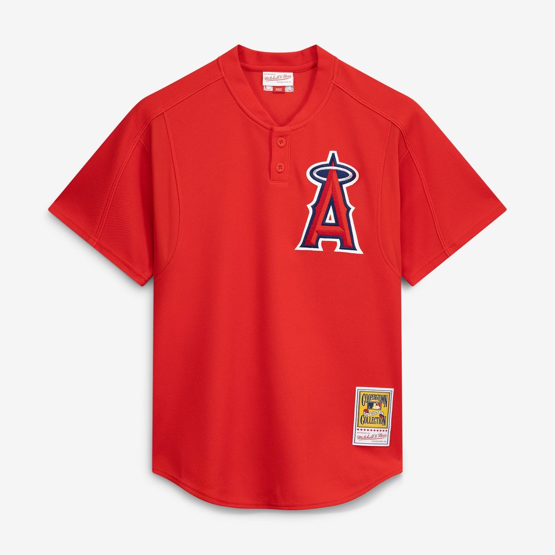 Men's California Angels Vladimir Guerrero Red Batting Practice Jersey