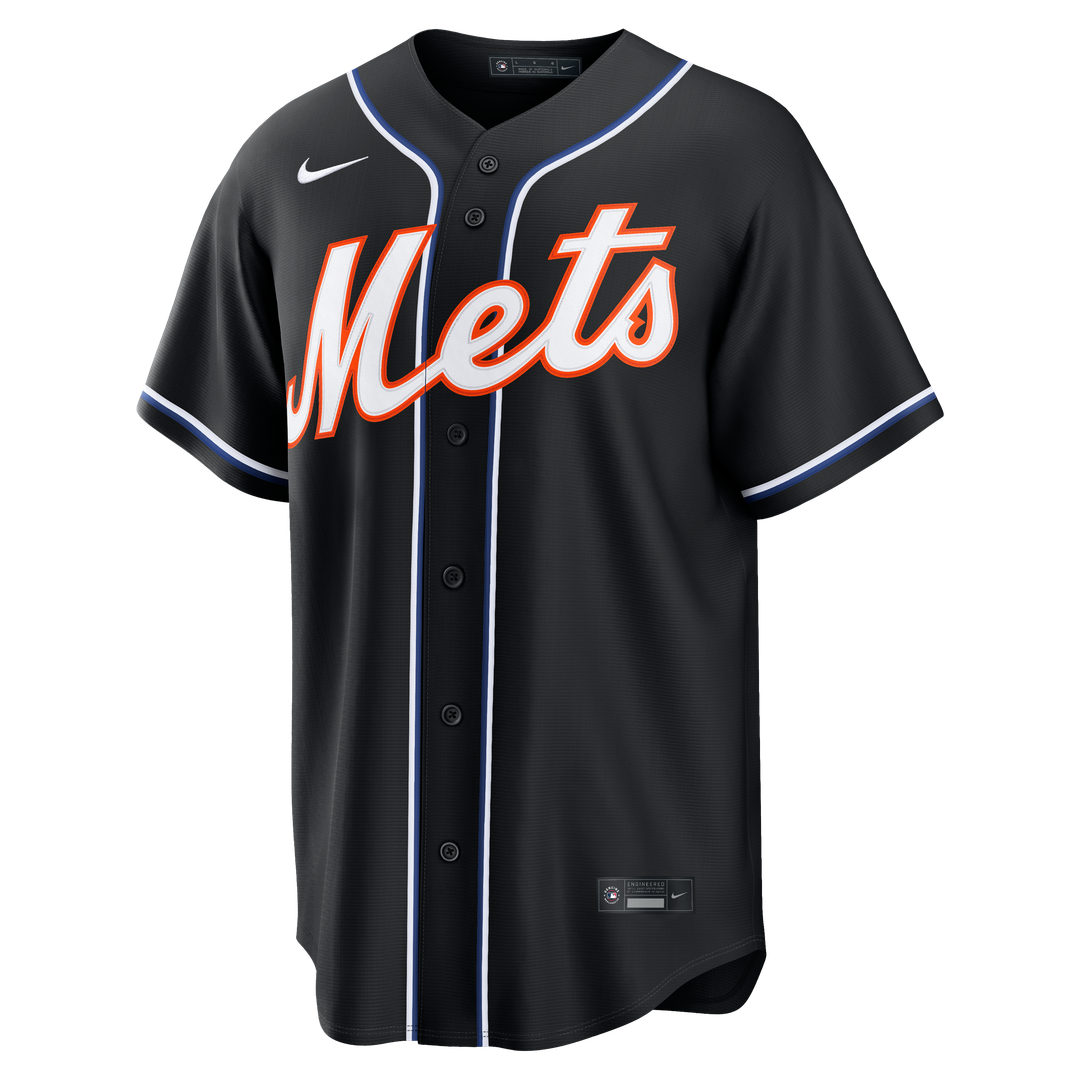 Men's New York Mets Juan Soto Fashion Replica Black Out Jersey