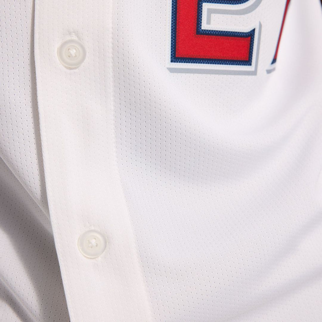 Men's Los Angeles Angels Mike Trout White Home Player Jersey