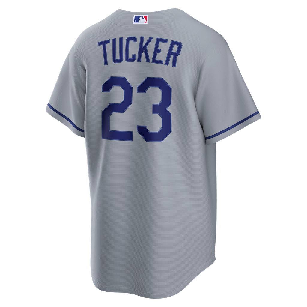 Men's Los Angeles Dodgers Kyle Tucker Gray Road Replica Jersey