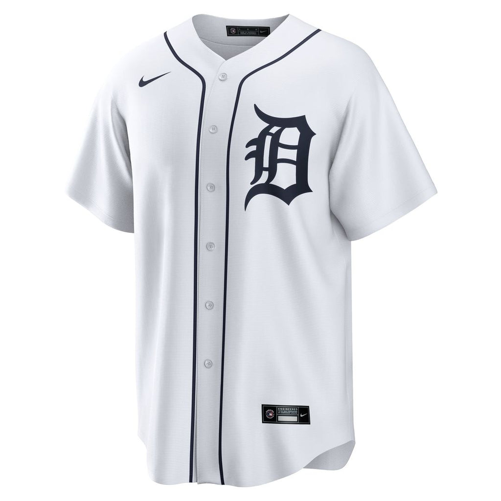Men's Detroit Tigers Kerry Carpenter White Home Replica Jersey