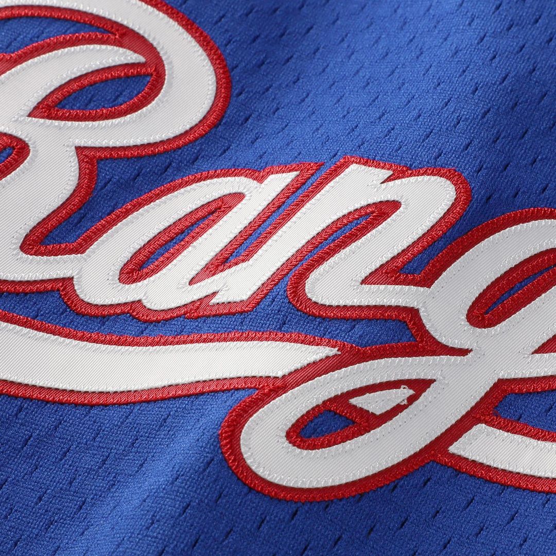 Men's Texas Rangers Nolan Ryan Royal Batting Practice Jersey