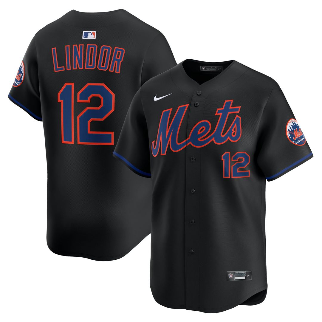 Men's New York Mets Francisco Lindor Gray Road Player Jersey