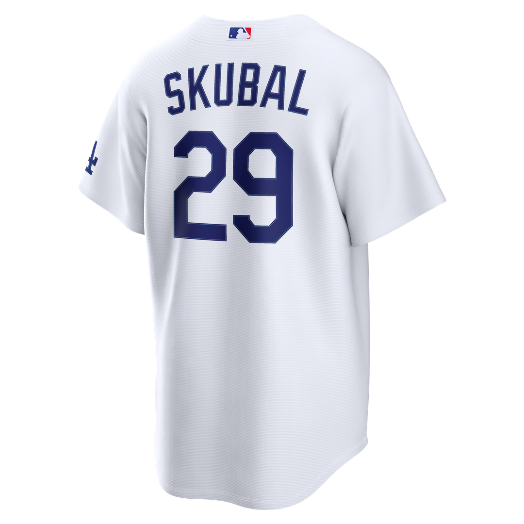 Men's Los Angeles Dodgers Tarik Skubal White Home Stadium Jersey