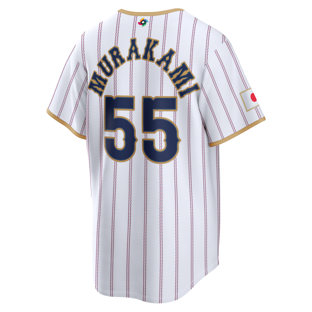 Men's Japan Baseball Munetaka Murakami White 2026 World Baseball Classic Home Stadium Jersey