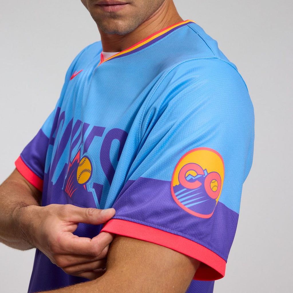 Men's Colorado Rockies Purple/Light Blue 2025 City Connect Jersey