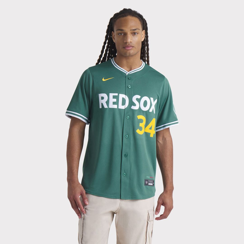 Men's Boston Red Sox David Ortiz Green 2025 City Connect Retired Player Jersey