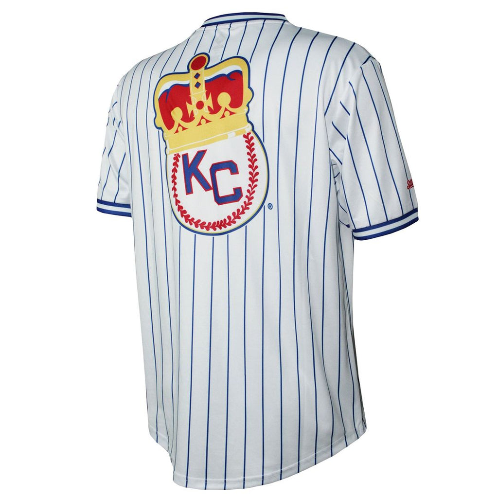 Men's Kansas City Monarchs White V-Neck Jersey