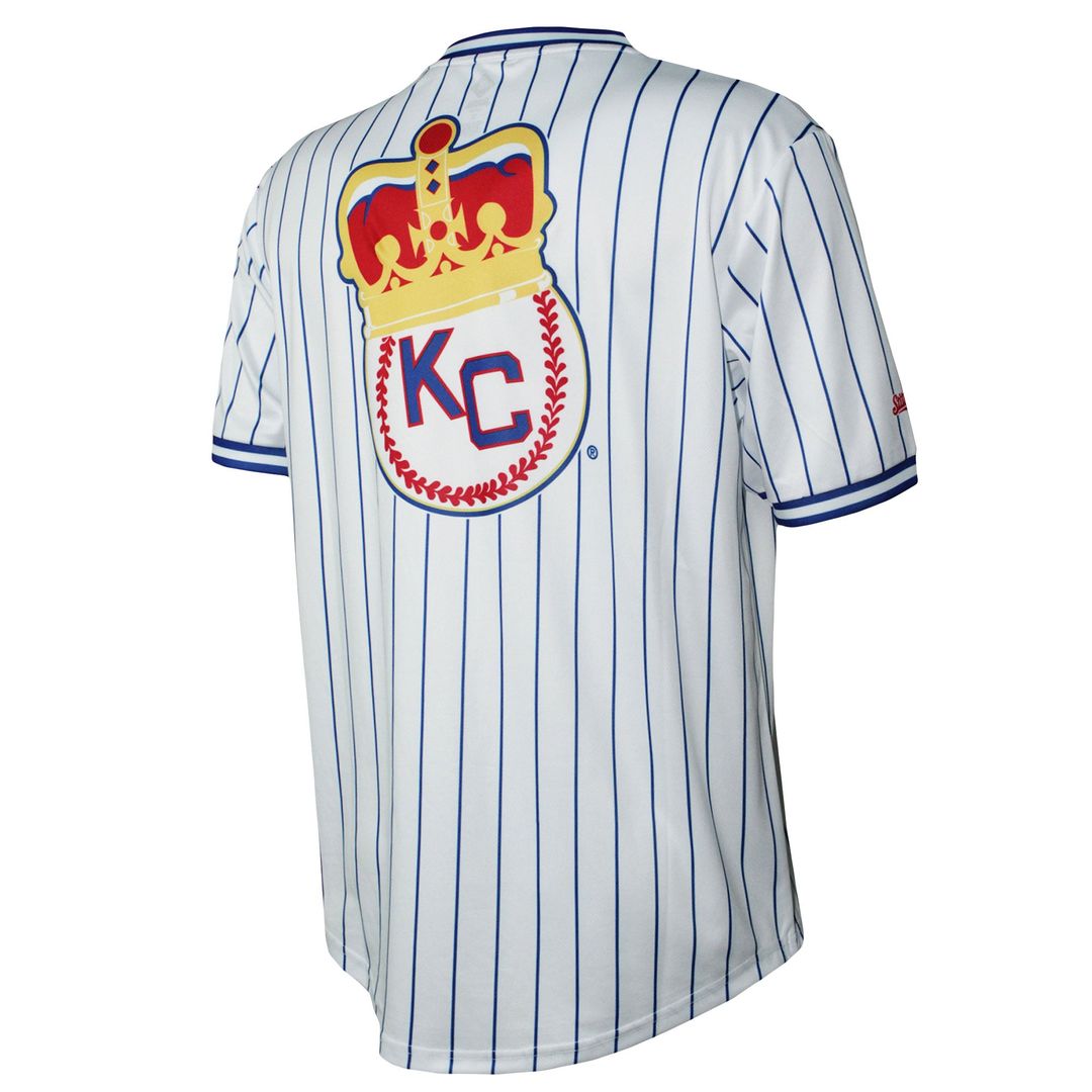 Men's Kansas City Monarchs White V-Neck Jersey