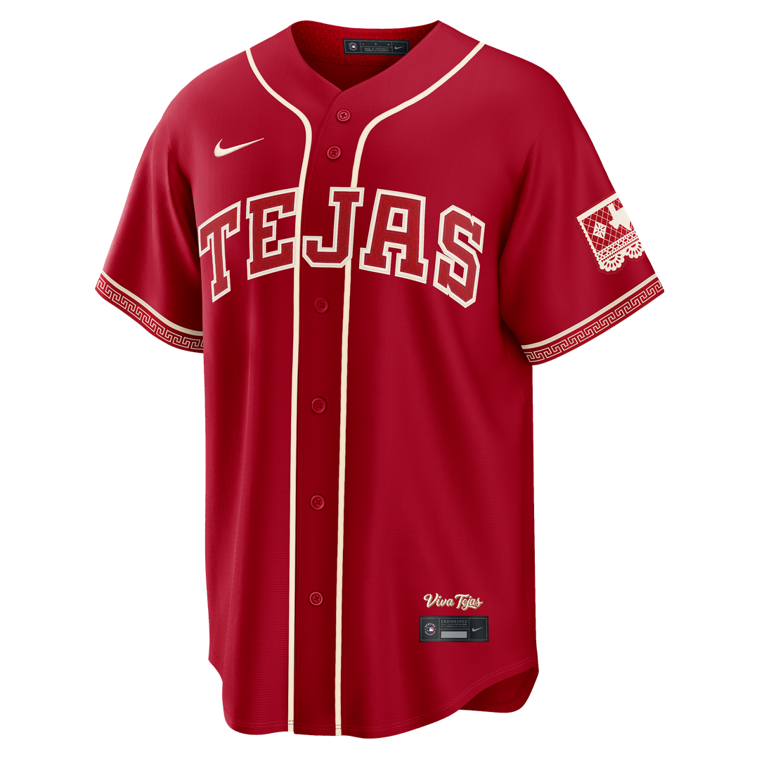 Men's Texas Rangers Red 2026 City Connect Stadium Jersey