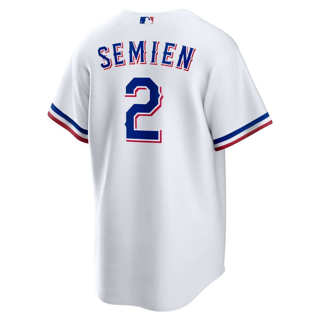 Men's Texas Rangers Marcus Semien White Home Replica Player Jersey