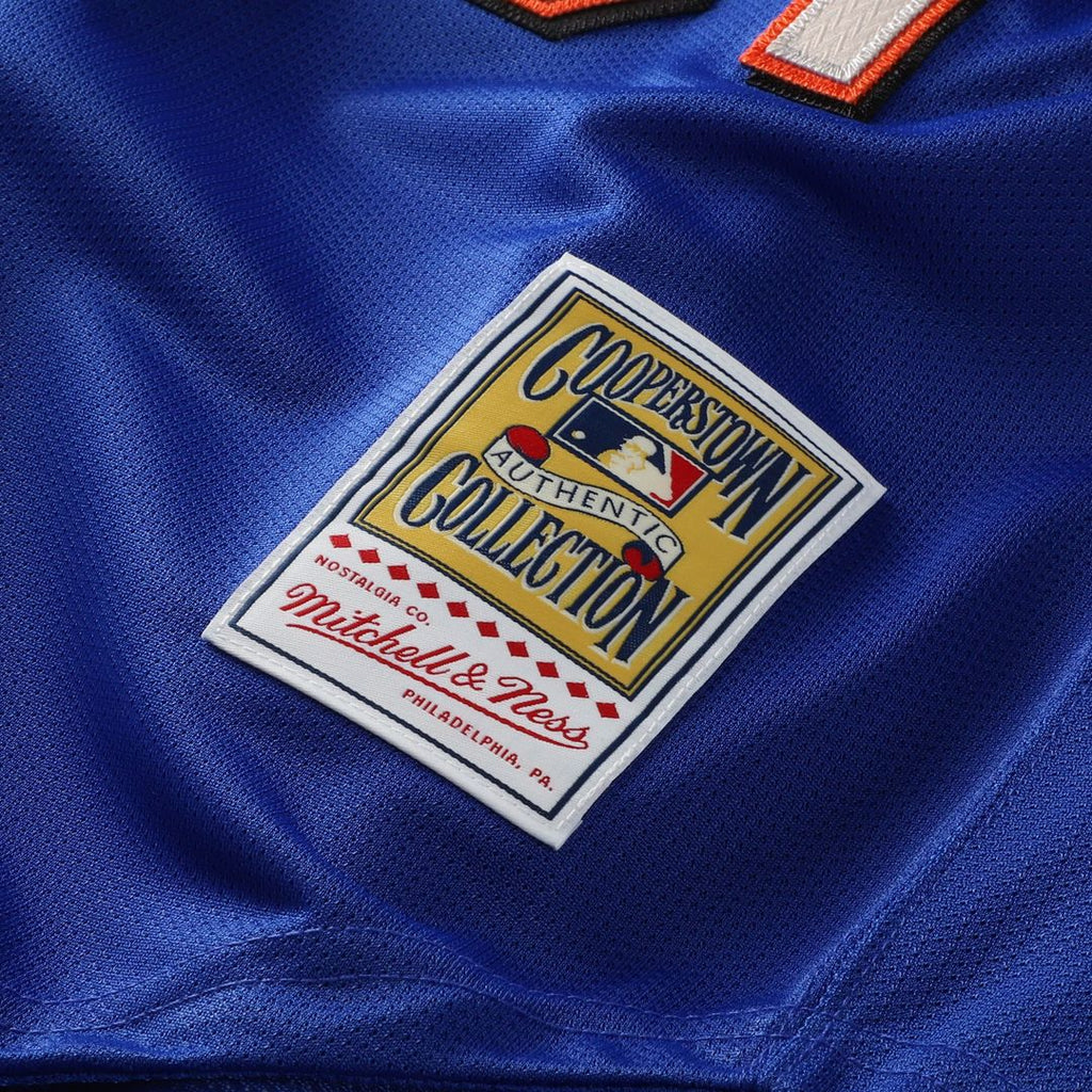 Men's New York Mets Mike Piazza Royal Mesh Batting Practice Button-Up Jersey
