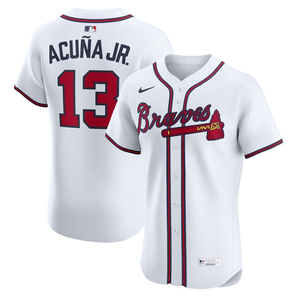 Men's Atlanta Braves Ronald Acuña Jr. Navy Alternate Elite Jersey