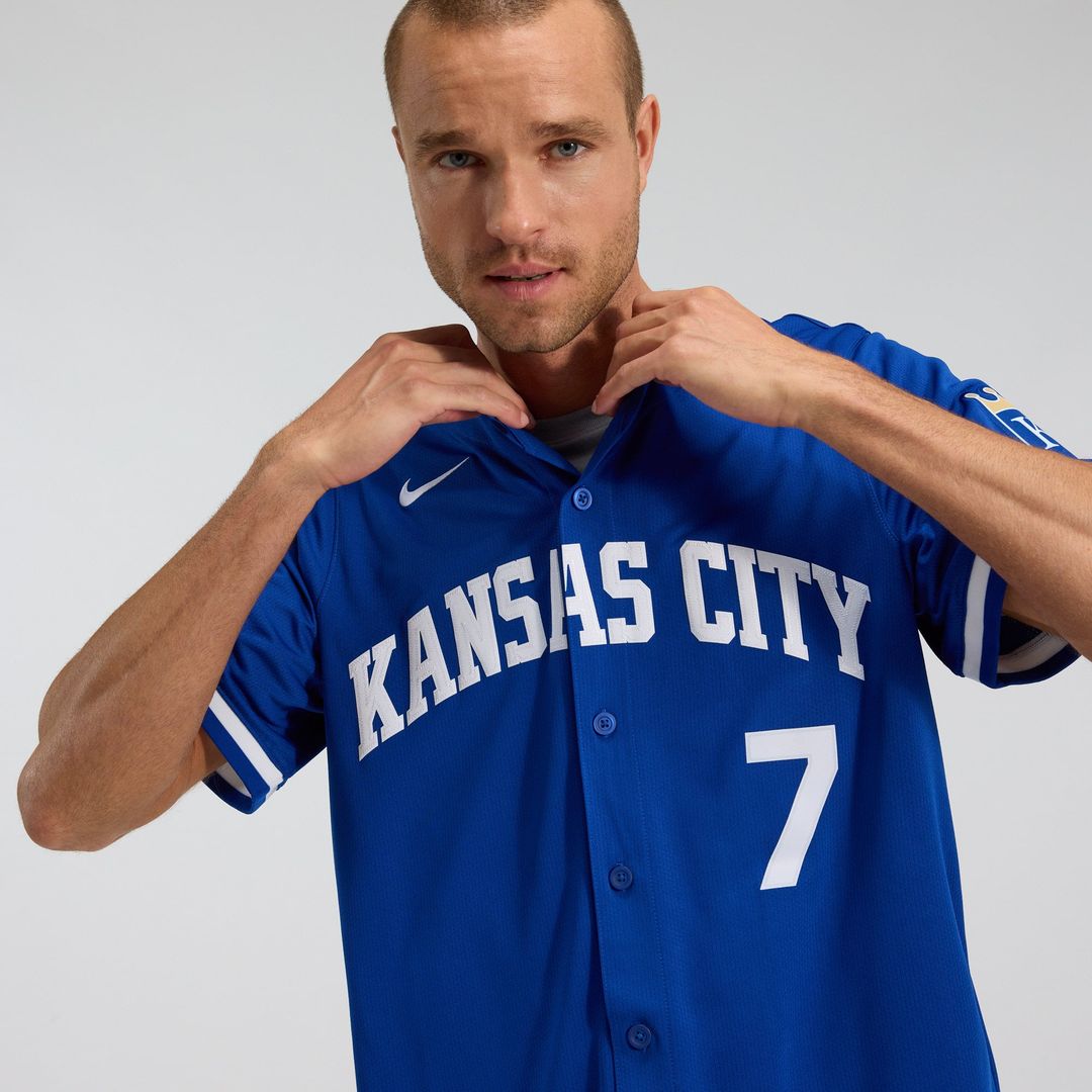 Men's Kansas City Royals Bobby Witt Jr. Royal Alternate 2 Player Jersey