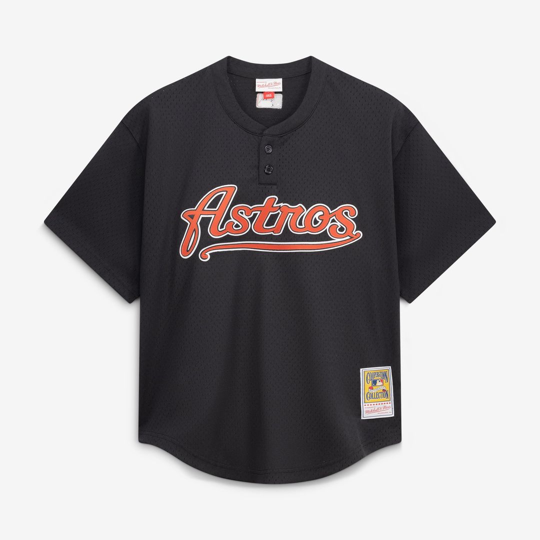 Men's Houston Astros Craig Biggio Black Batting Practice Jersey