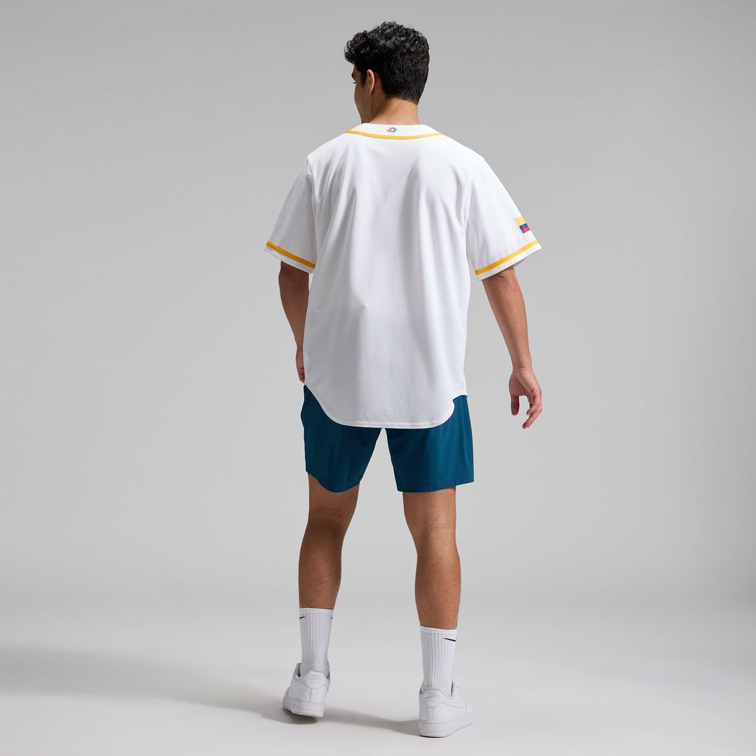 Men's Colombia Baseball White 2026 World Baseball Classic Home Stadium Jersey