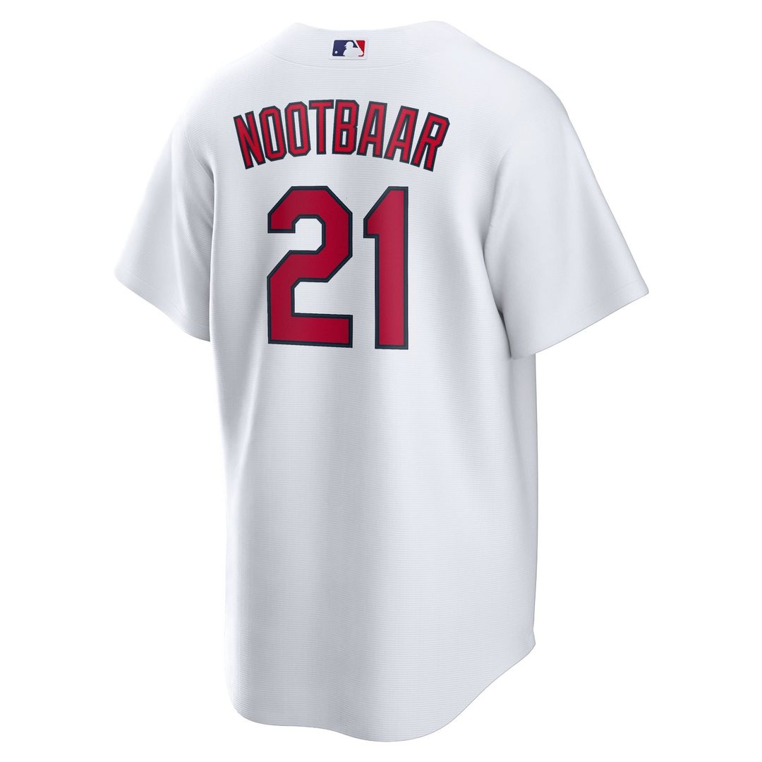 Men's St. Louis Cardinals Lars Nootbaar White Home Replica Jersey