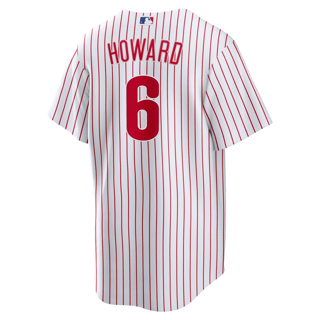 Men's Philadelphia Phillies Ryan Howard White Replica Player Jersey