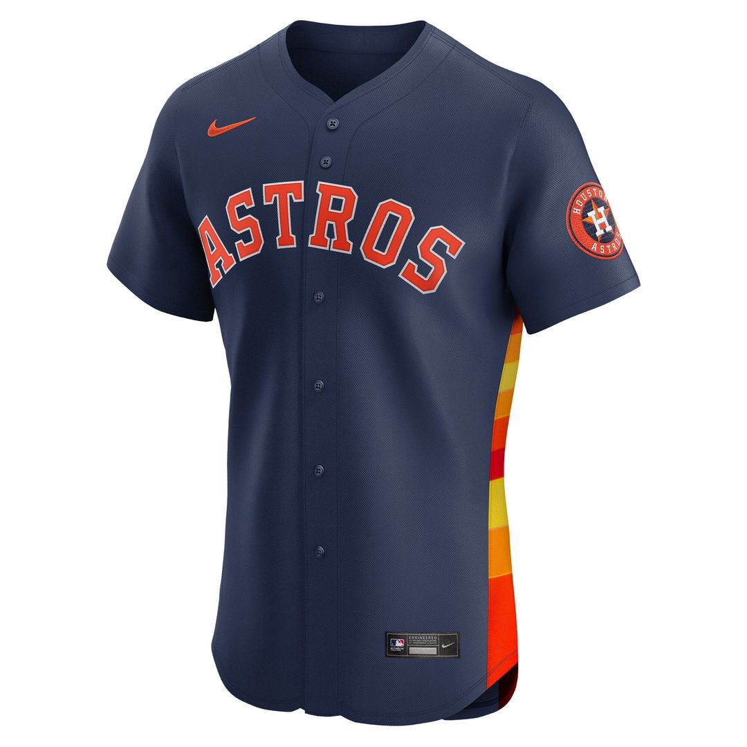 Men's Houston Astros Jose Altuve Navy Alternate 2 Elite Player Jersey