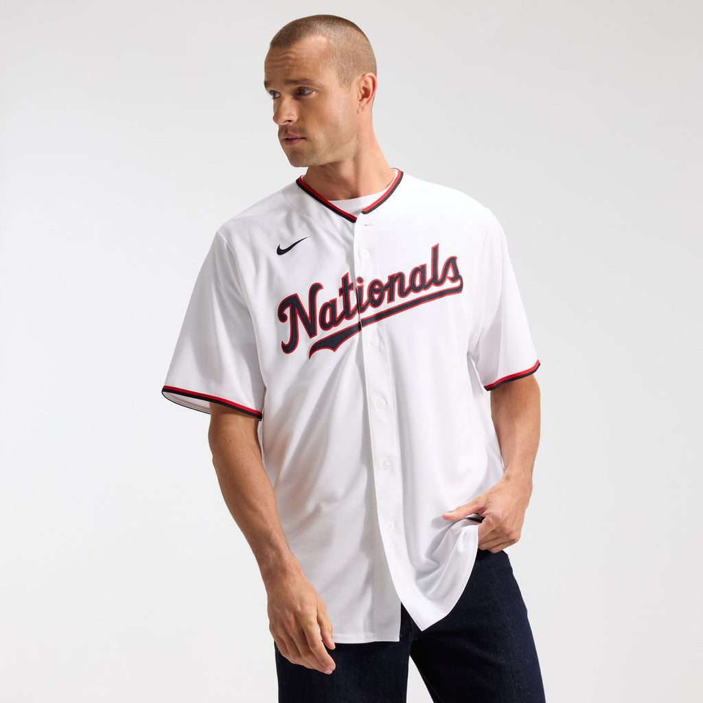 Men's Washington Nationals CJ Abrams White Home Replica Jersey