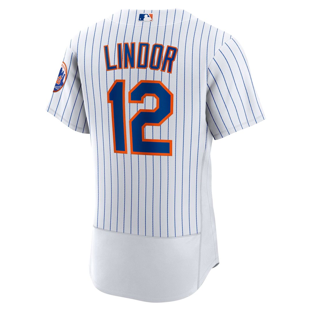Men's New York Mets Francisco Lindor White Home Player Jersey