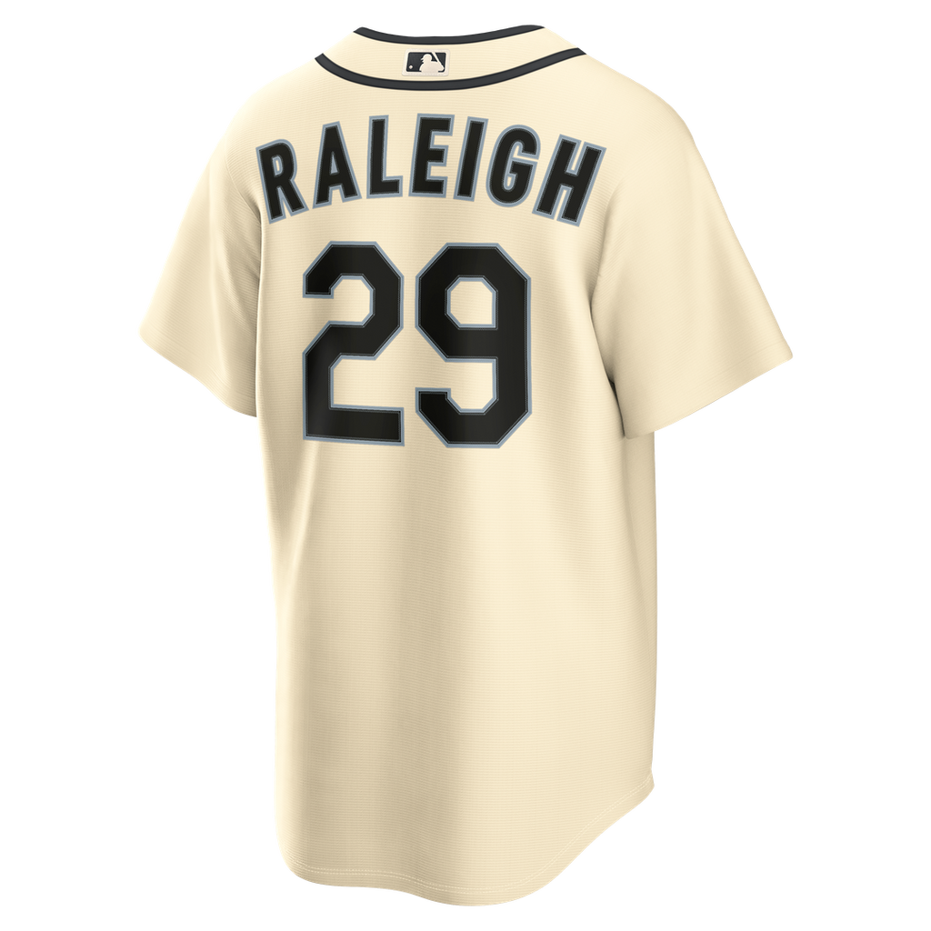 Men's Seattle Mariners Cal Raleigh Cream Alternate Replica Jersey