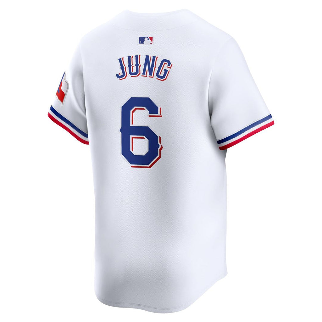 Men's Texas Rangers Josh Jung White Home Player Jersey