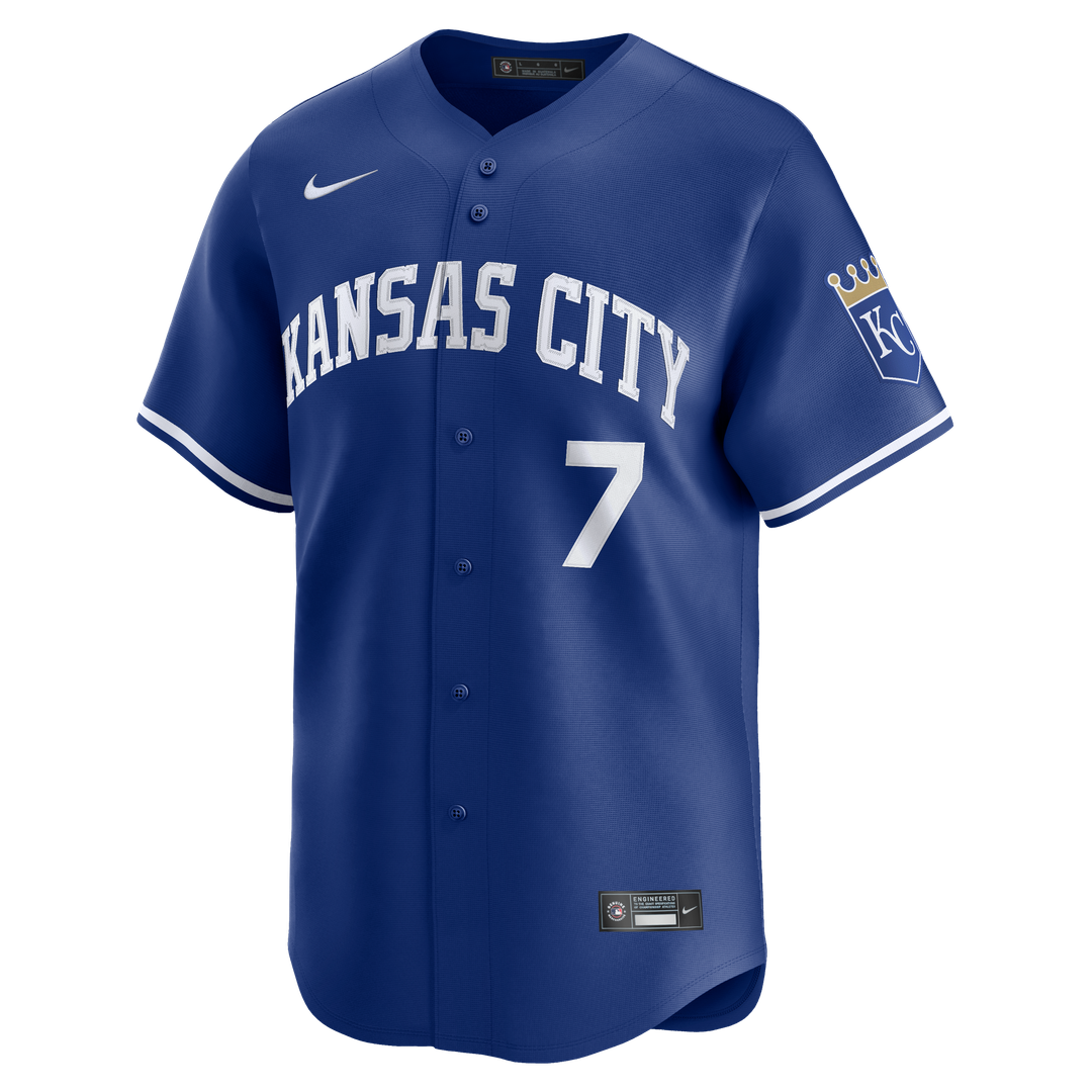 Men's Kansas City Royals Bobby Witt Jr. Royal Alternate 2 Player Jersey