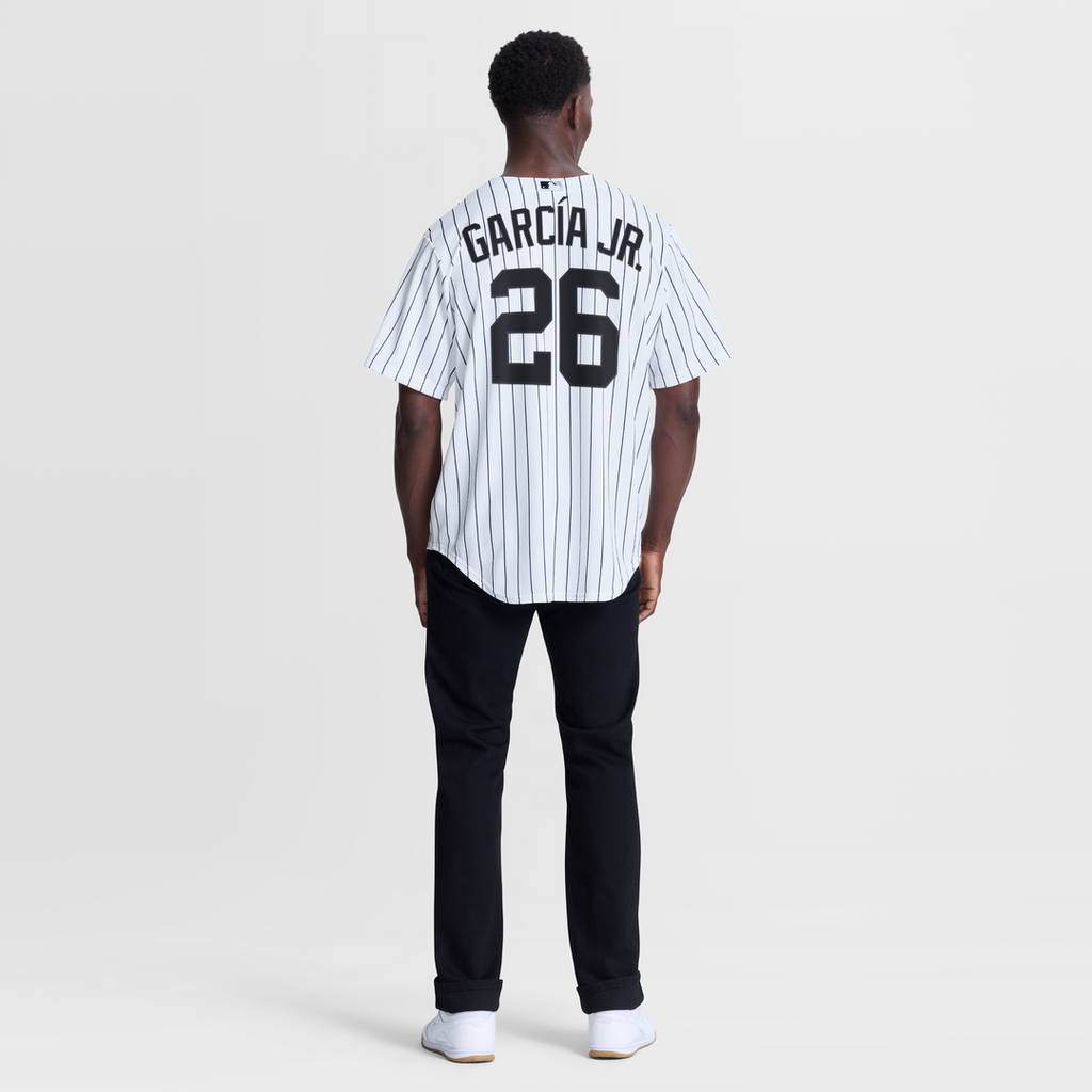 Men's New York Yankees Luis García Jr. White Home Replica Jersey