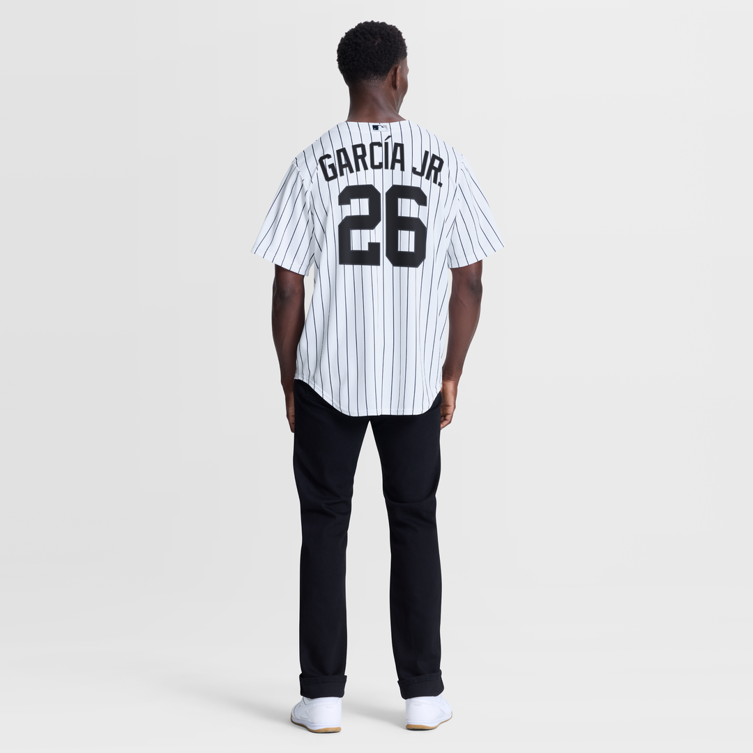 Men's New York Yankees Luis García Jr. White Home Replica Jersey