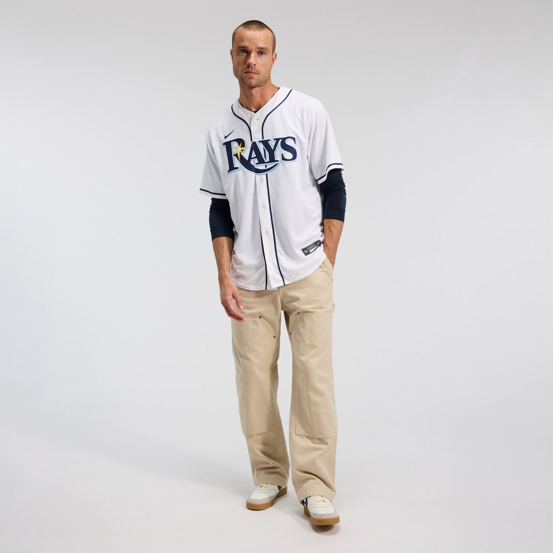 Men's Tampa Bay Rays Yandy Díaz White Home Replica Jersey