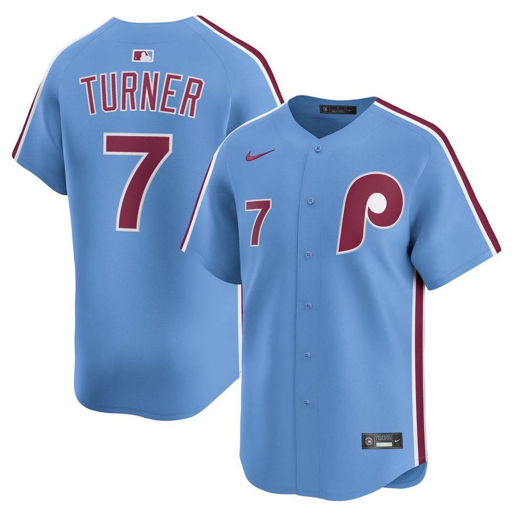 Men's Philadelphia Phillies Trea Turner White Home Player Jersey