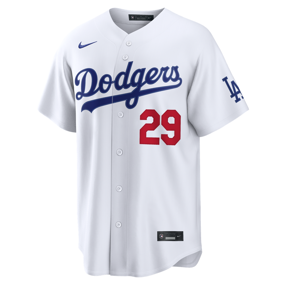 Men's Los Angeles Dodgers Tarik Skubal White Home Stadium Jersey
