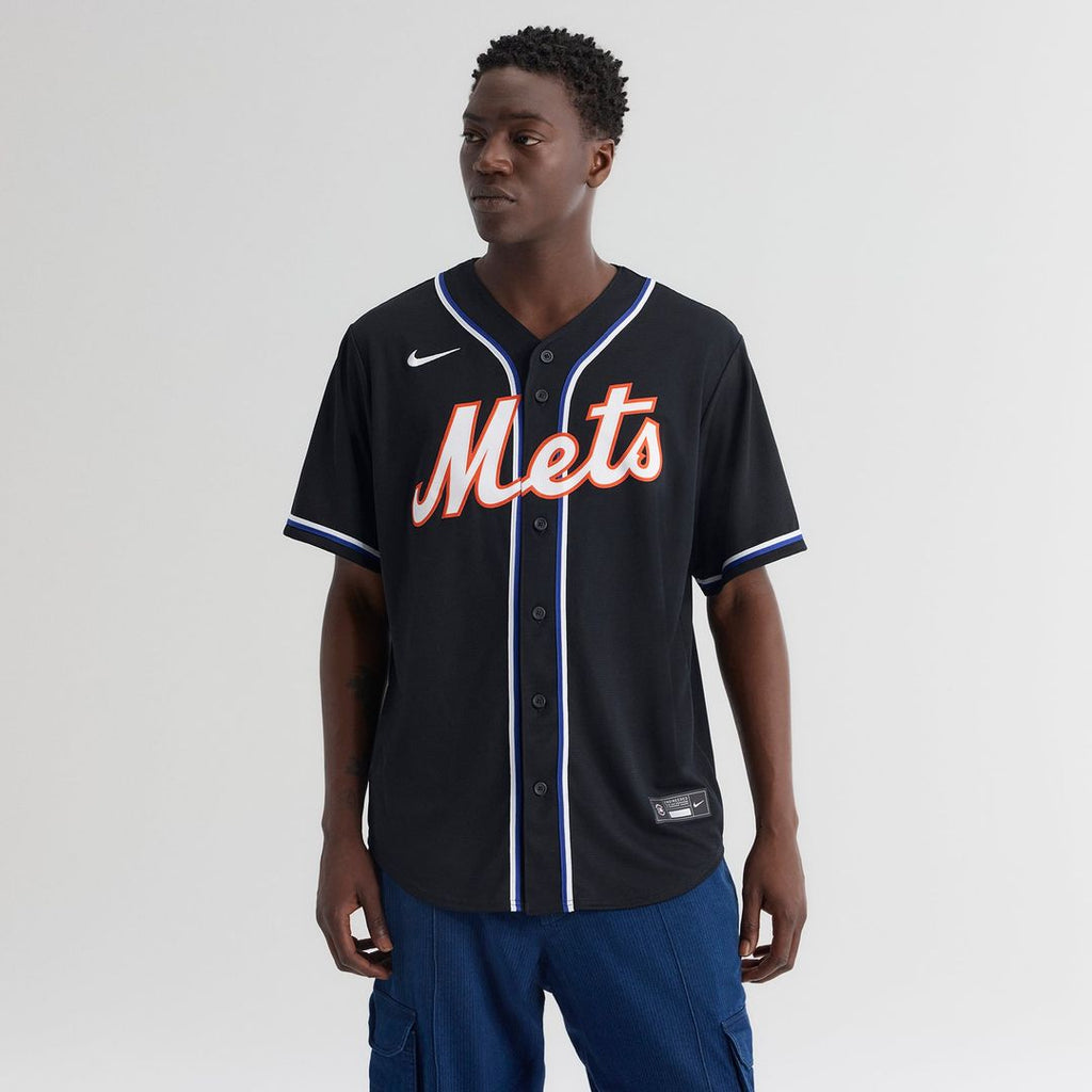 Men's New York Mets Juan Soto Fashion Replica Black Out Jersey