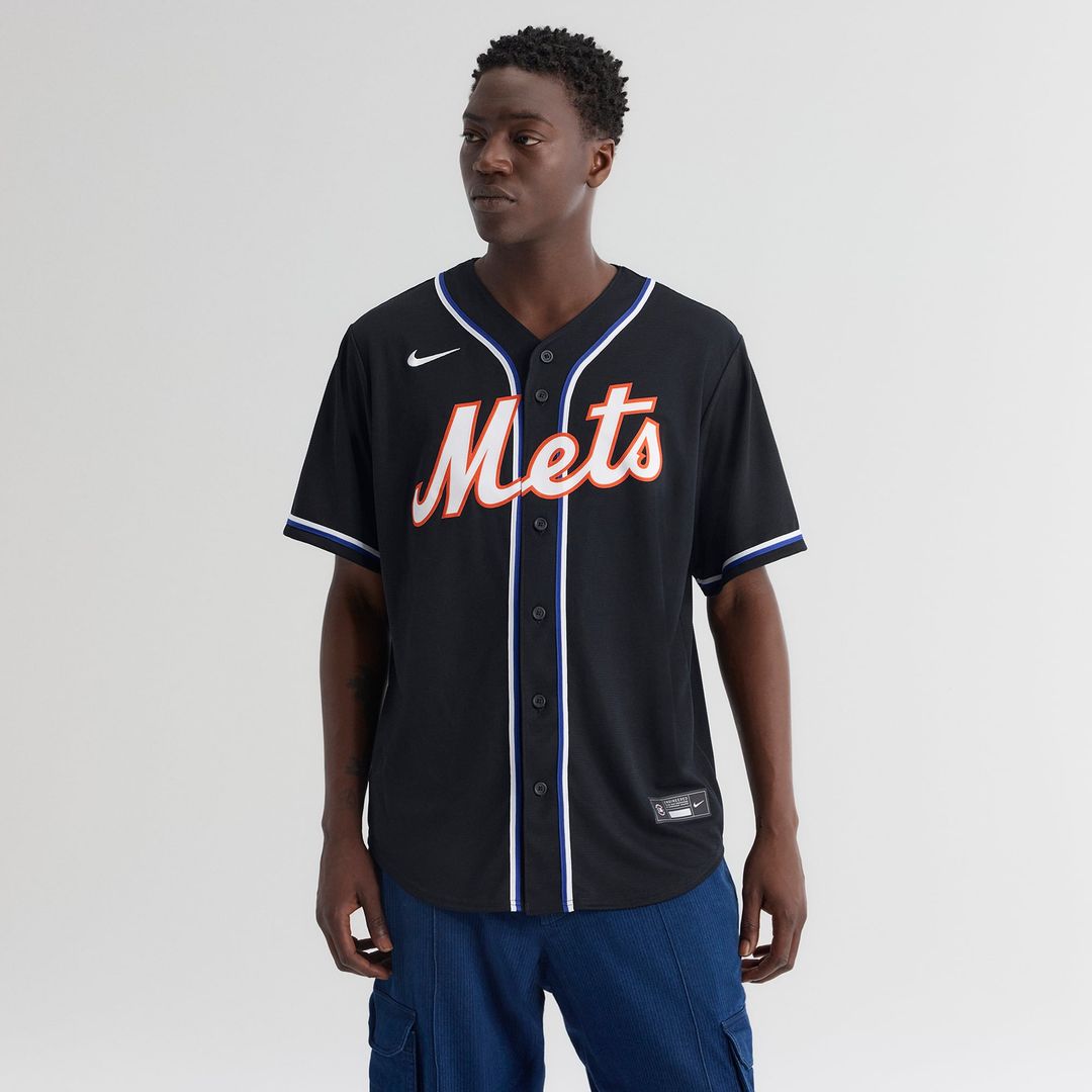 Men's New York Mets Juan Soto Fashion Replica Black Out Jersey