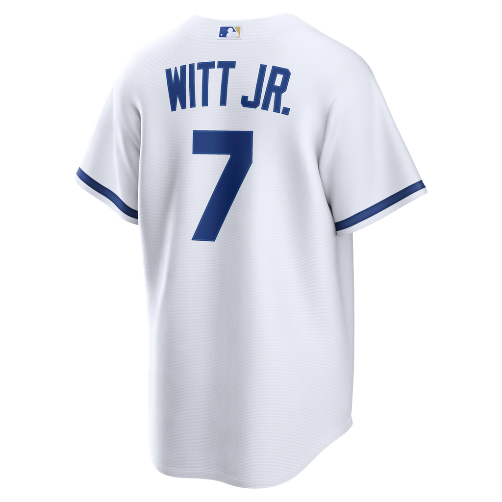 Men's Kansas City Royals Bobby Witt Jr. White Home Replica Jersey