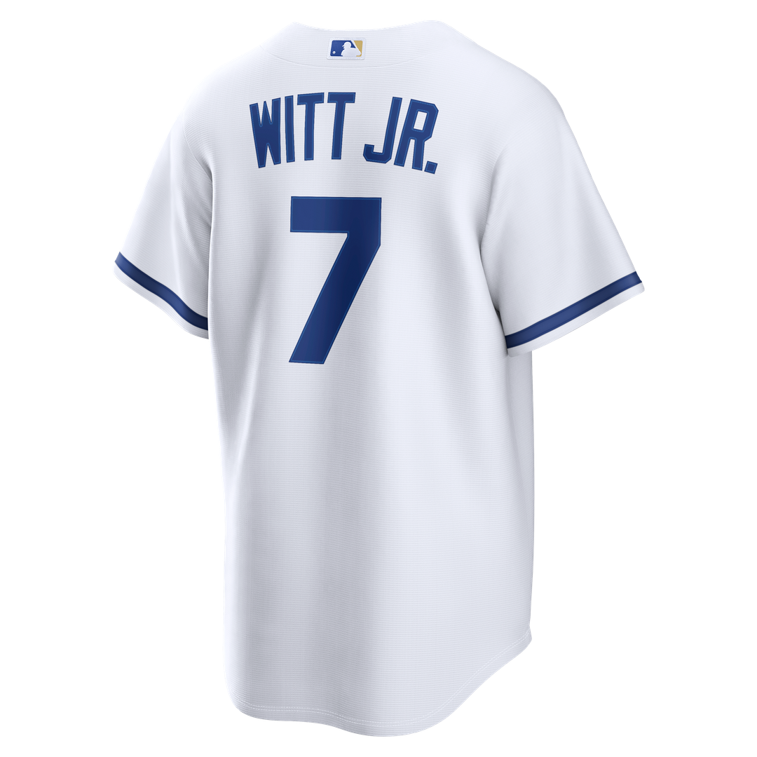 Men's Kansas City Royals Bobby Witt Jr. White Home Replica Jersey