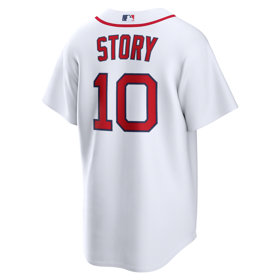 Men's Boston Red Sox Trevor Story White Home Replica Jersey