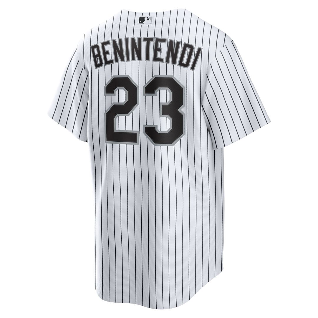 Men's Chicago White Sox Andrew Benintendi White/Black Home Player Jersey