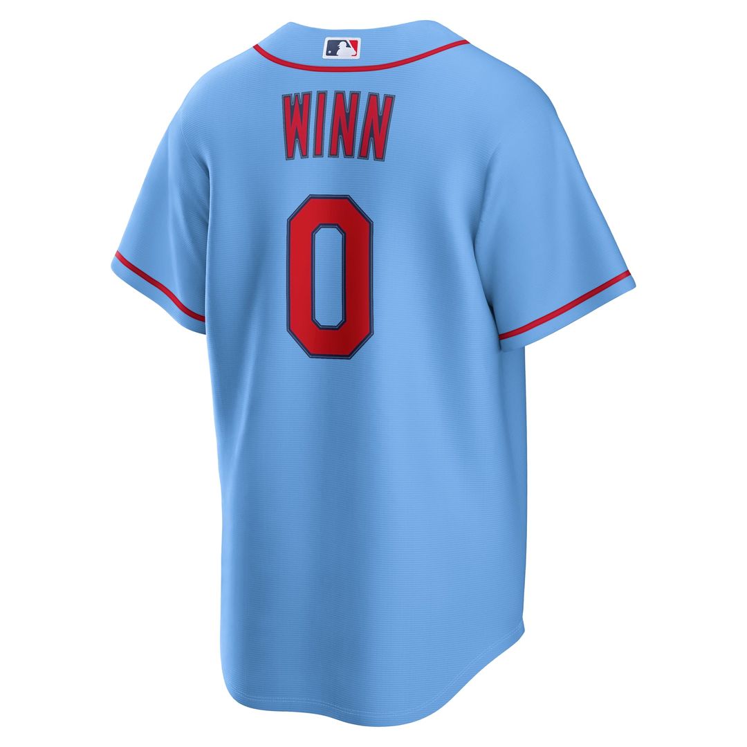 Men's St. Louis Cardinals Masyn Winn Light Blue Alternate Replica Jersey