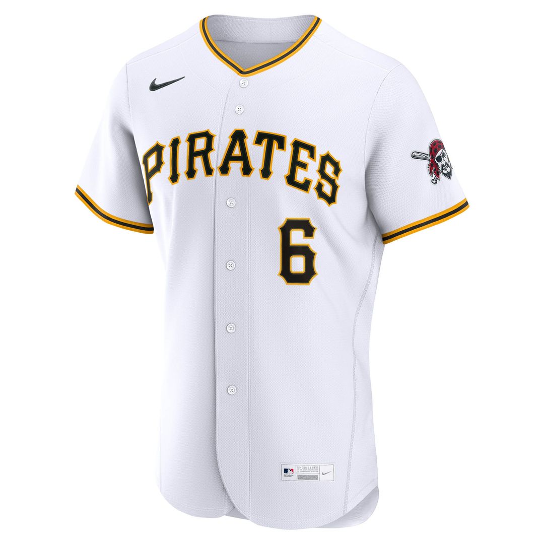 Men's Pittsburgh Pirates Konnor Griffin White Home Jersey