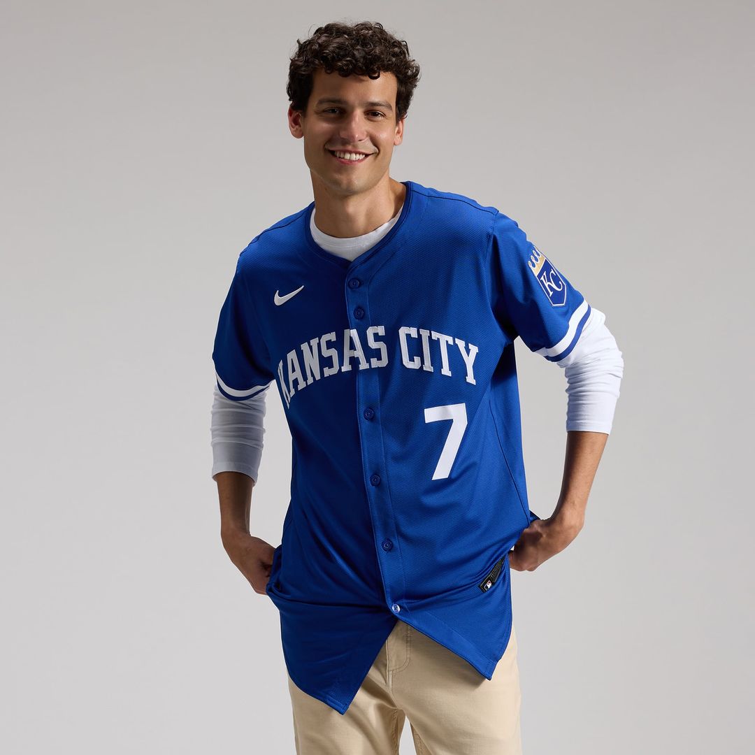 Men's Kansas City Royals Bobby Witt Jr. Royal Alternate 2 Elite Player Jersey