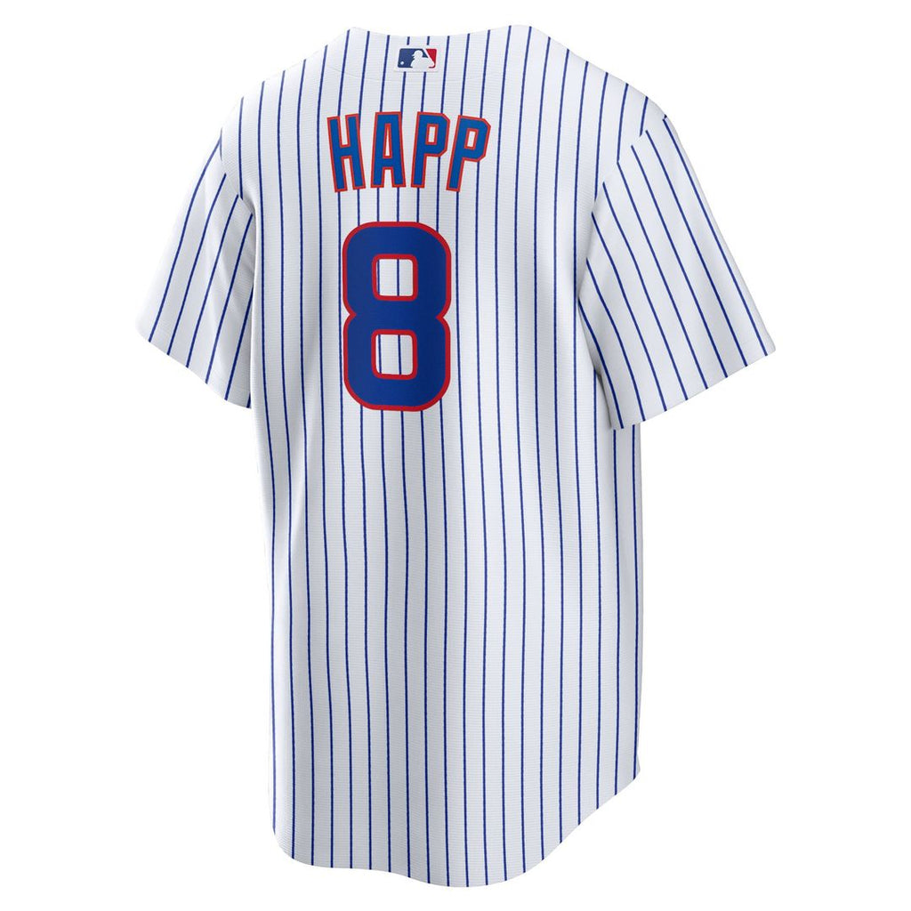 Men's Chicago Cubs Ian Happ White Home Replica Jersey