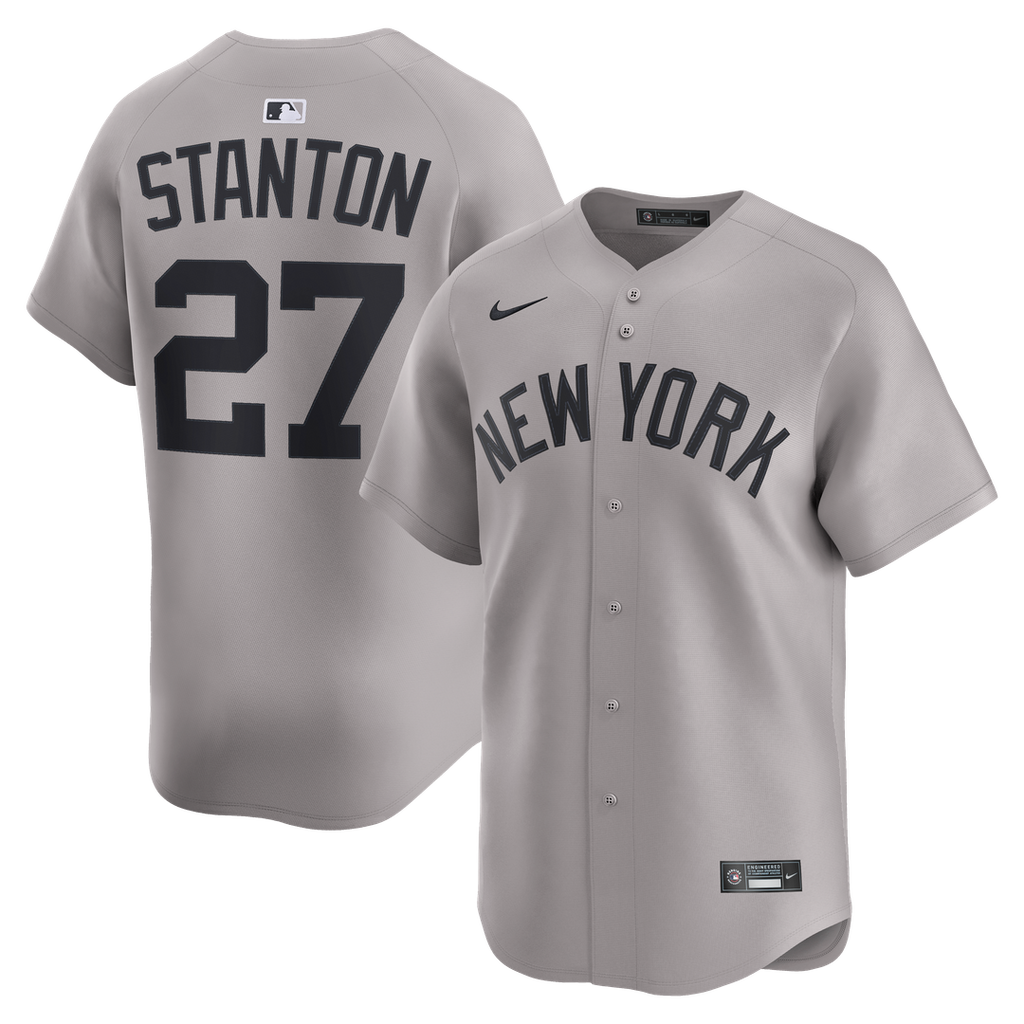 Men's New York Yankees Giancarlo Stanton Gray Road Jersey