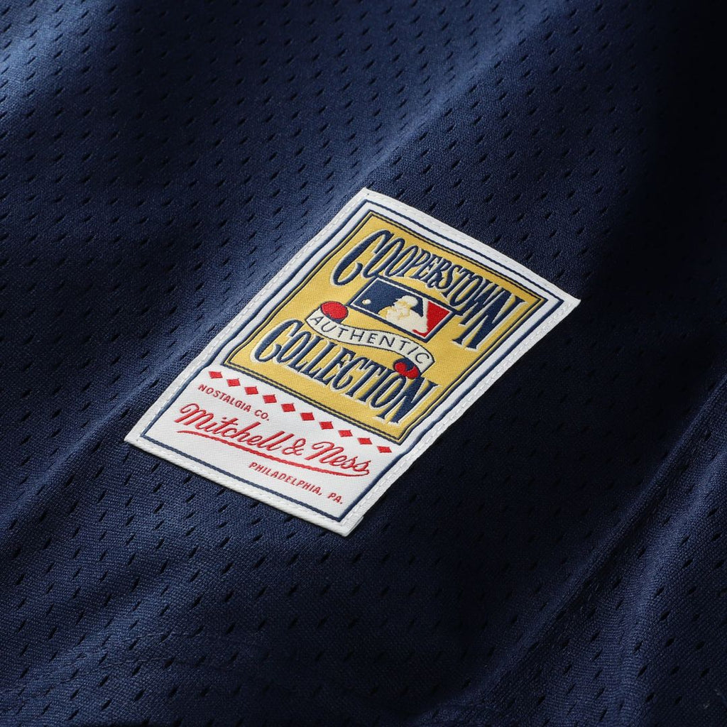 Men's New York Yankees Derek Jeter Navy Mesh Batting Practice Button-Up Jersey