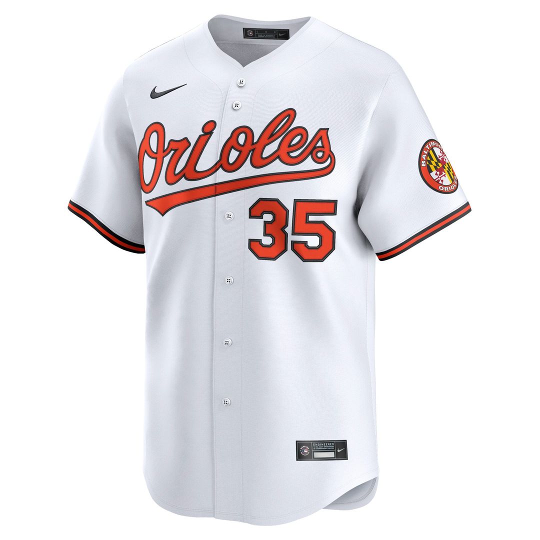Men's Baltimore Orioles Adley Rutschman White Home Player Jersey