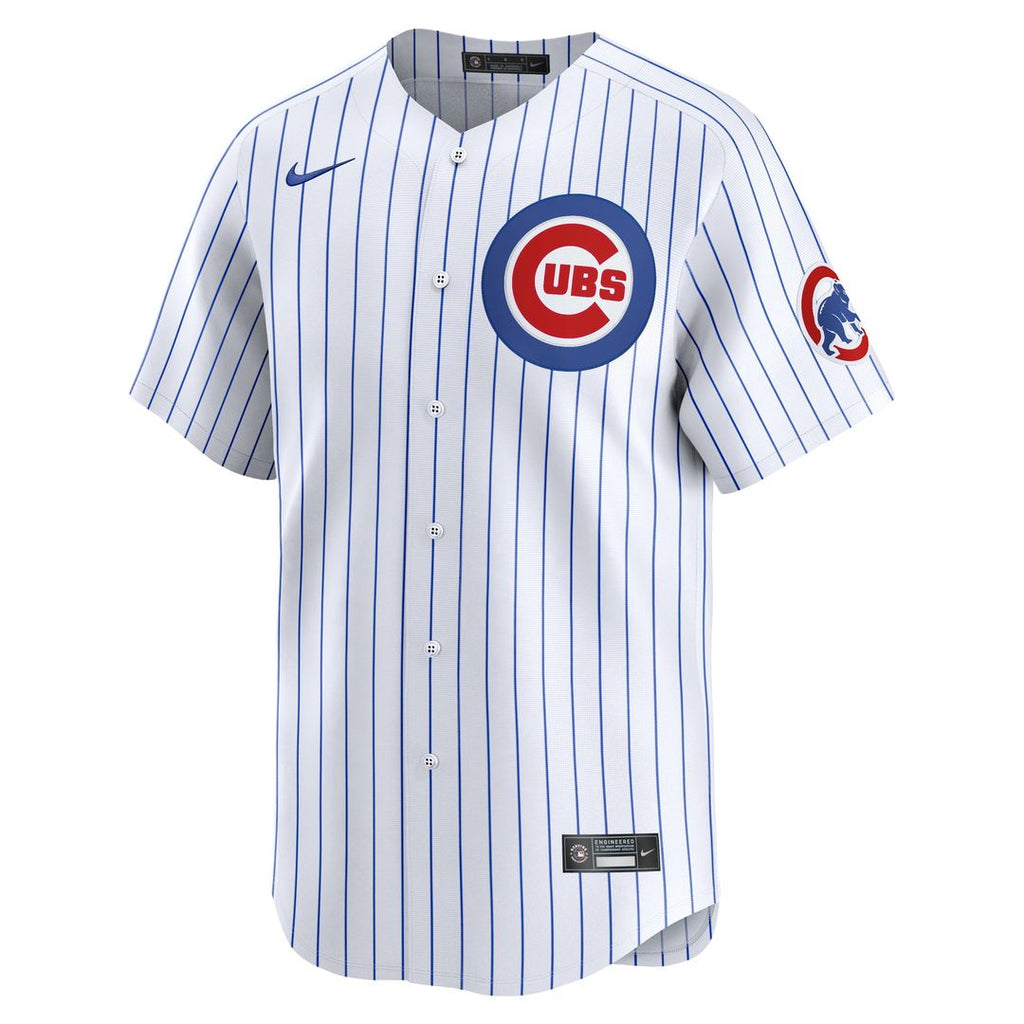 Men's Chicago Cubs Dansby Swanson White Home Player Jersey