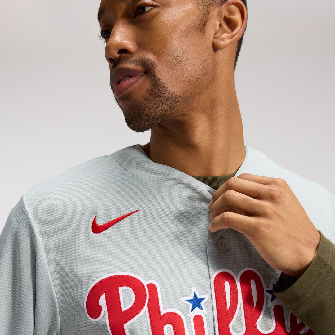 Men's Philadelphia Phillies Bryce Harper Gray Road Replica Jersey