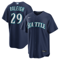 Men's Seattle Mariners Cal Raleigh Navy Road Replica Jersey
