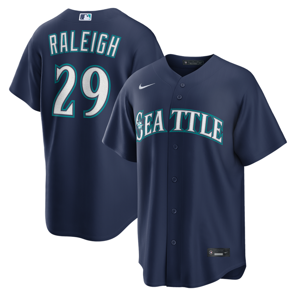 Men's Seattle Mariners Cal Raleigh Teal Alternate Replica Jersey